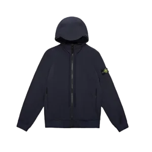 Soft Shell-r Stone Island Zip Hoodie